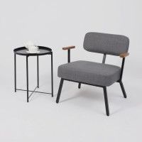 Кресло AksHome BOOKER серая рогожка BJORN 13/черный купить в Минске