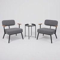 Кресло AksHome BOOKER серая рогожка BJORN 13/черный купить в Минске