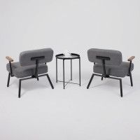 Кресло AksHome BOOKER серая рогожка BJORN 13/черный купить в Минске