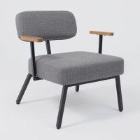 Кресло AksHome BOOKER серая рогожка BJORN 13/черный купить в Минске