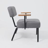 Кресло AksHome BOOKER серая рогожка BJORN 13/черный купить в Минске