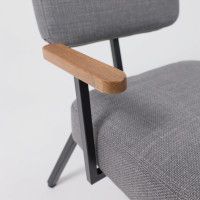 Кресло AksHome BOOKER серая рогожка BJORN 13/черный купить в Минске