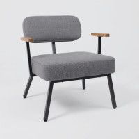 Кресло AksHome BOOKER серая рогожка BJORN 13/черный купить в Минске