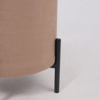 Стул-пуф BOOT (Бут) серо-бежевый велюр MY 180G-13/черный купить в Минске