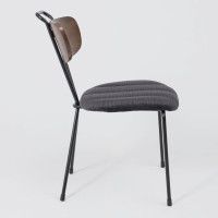 Кресло AksHome BOOT темно-серый велюр VOSS 18/светлый орех/черный купить в Минске