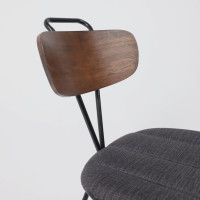 Кресло AksHome BOOT темно-серый велюр VOSS 18/светлый орех/черный купить в Минске