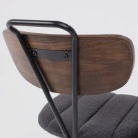 Кресло AksHome BOOT темно-серый велюр VOSS 18/светлый орех/черный купить в Минске