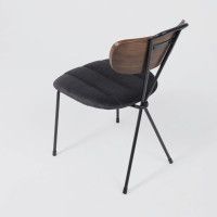 Кресло AksHome BOOT темно-серый велюр VOSS 18/светлый орех/черный купить в Минске