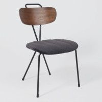 Кресло AksHome BOOT темно-серый велюр VOSS 18/светлый орех/черный купить в Минске