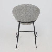 Стул полубарный AksHome BRAUN серая рогожка BREGO-15/черный купить в Минске