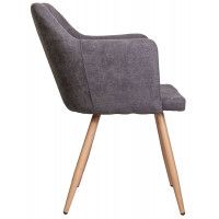 Стул AksHome BRIT (Брит) темно-серая ткань 1701-30/дуб купить в Минске