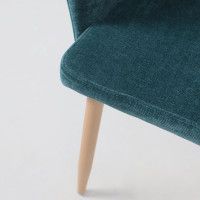 Стул AksHome BRIT (Брит) темно-бирюзовый велюр TYN997-15/дуб купить в Минске Стул AksHome BRIT (Брит) темно-бирюзовый велюр TYN997-15/дуб купить в Минске