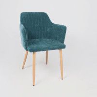 Стул AksHome BRIT (Брит) темно-бирюзовый велюр TYN997-15/дуб купить в Минске Стул AksHome BRIT (Брит) темно-бирюзовый велюр TYN997-15/дуб купить в Минске