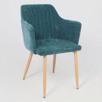 Стул AksHome BRIT (Брит) темно-бирюзовый велюр TYN997-15/дуб купить в Минске Стул AksHome BRIT (Брит) темно-бирюзовый велюр TYN997-15/дуб купить в Минске