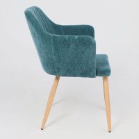 Стул AksHome BRIT (Брит) темно-бирюзовый велюр TYN997-15/дуб купить в Минске Стул AksHome BRIT (Брит) темно-бирюзовый велюр TYN997-15/дуб купить в Минске