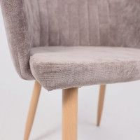 Стул AksHome BRIT (Брит) серо-коричневый велюр TYN997-19/дуб купить в Минске Стул AksHome BRIT (Брит) серо-коричневый велюр TYN997-19/дуб купить в Минске