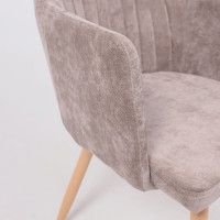 Стул AksHome BRIT (Брит) серо-коричневый велюр TYN997-19/дуб купить в Минске Стул AksHome BRIT (Брит) серо-коричневый велюр TYN997-19/дуб купить в Минске