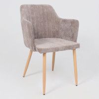 Стул AksHome BRIT (Брит) серо-коричневый велюр TYN997-19/дуб купить в Минске Стул AksHome BRIT (Брит) серо-коричневый велюр TYN997-19/дуб купить в Минске