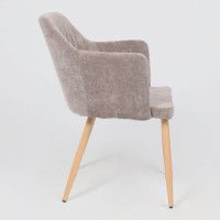 Стул AksHome BRIT (Брит) серо-коричневый велюр TYN997-19/дуб купить в Минске Стул AksHome BRIT (Брит) серо-коричневый велюр TYN997-19/дуб купить в Минске