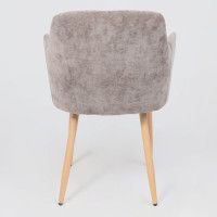 Стул AksHome BRIT (Брит) серо-коричневый велюр TYN997-19/дуб купить в Минске Стул AksHome BRIT (Брит) серо-коричневый велюр TYN997-19/дуб купить в Минске