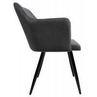 Стул AksHome BRIT (Брит) серый велюр HLR-21/черный купить в Минске
