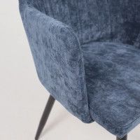 Стул AksHome BRIT (Брит) синий велюр TYN997-25/черный купить в Минске