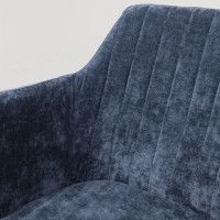 Стул AksHome BRIT (Брит) синий велюр TYN997-25/черный купить в Минске