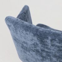 Стул AksHome BRIT (Брит) синий велюр TYN997-25/черный купить в Минске