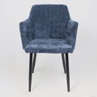 Стул AksHome BRIT (Брит) синий велюр TYN997-25/черный купить в Минске