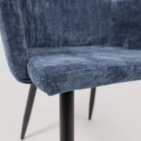 Стул AksHome BRIT (Брит) синий велюр TYN997-25/черный купить в Минске