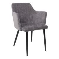 Стул AksHome BRIT (Брит) темно-серый велюр TYN997-26/черный