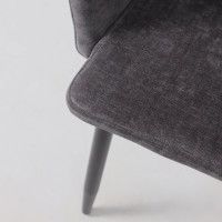 Стул AksHome BRIT (Брит) темно-серый велюр TYN997-26/черный купить в Минске