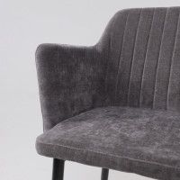 Стул AksHome BRIT (Брит) темно-серый велюр TYN997-26/черный купить в Минске