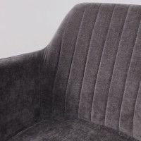 Стул AksHome BRIT (Брит) темно-серый велюр TYN997-26/черный купить в Минске