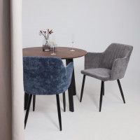 Стул AksHome BRIT (Брит) темно-серый велюр TYN997-26/черный купить в Минске