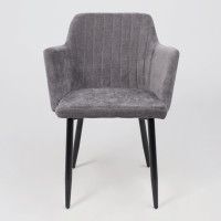 Стул AksHome BRIT (Брит) темно-серый велюр TYN997-26/черный купить в Минске