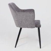 Стул AksHome BRIT (Брит) темно-серый велюр TYN997-26/черный купить в Минске