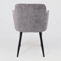 Стул AksHome BRIT (Брит) темно-серый велюр TYN997-26/черный купить в Минске
