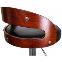 Стул барный AksHome BRUNO (Бруно) черный/хром купить в Минске