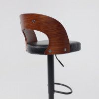 Стул барный AksHome BRUNO (Бруно) черный/черный купить в Минске