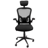 Кресло AksHome BRUNO ткань/сетка черный купить в Минске