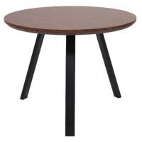 Стол журнальный BUFFY, темная вишня/черный, d600*450