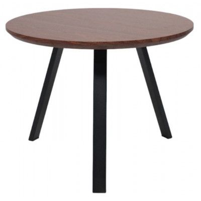 Стол журнальный BUFFY, темная вишня/черный, d600*450 купить в Минске