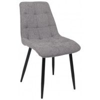 Стул AksHome CARIS (Карис) серый микровелюр CD2302-26/черный