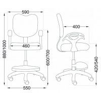Кресло поворотное CATTY, WHITE, ткань фуксия с котятами купить в Минске Кресло поворотное CATTY, WHITE, ткань фуксия с котятами купить в Минске
