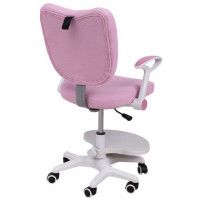 Кресло поворотное CATTY, WHITE, ткань котенок розовый купить в Минске Кресло поворотное CATTY, WHITE, ткань котенок розовый купить в Минске