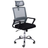 Кресло AksHome CHRISTOPHER черный/серый