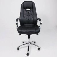 Кресло AksHome COBRA натуральная кожа черный купить в Минске