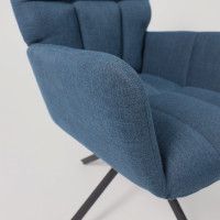 Кресло AksHome COLORADO NEW (Колорадо) темно-синий Chita/черный купить в Минске