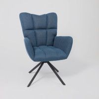 Кресло AksHome COLORADO NEW (Колорадо) темно-синий Chita/черный купить в Минске